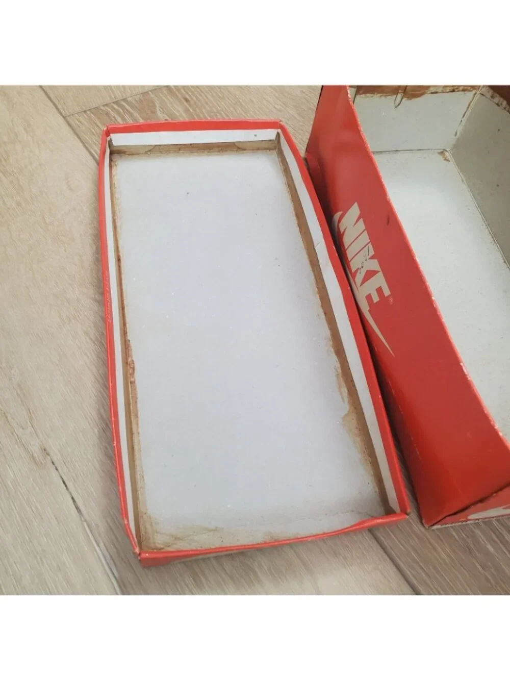 Vintage 1984 Nike Rebound Shoe Box ONLY Orange White Swoosh Retro READ 80s 8406